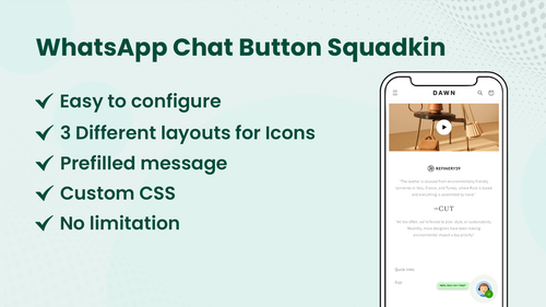 WhatsApp Chat Shopify App - Allow Customer to Contact You via WhatsApp Chat